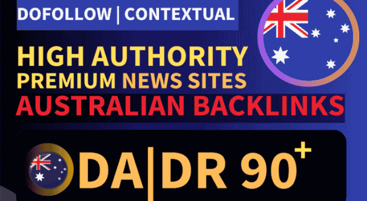 I will rank australia website SEO with premium australian backlinks high da